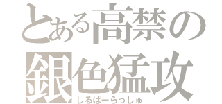 とある高禁の銀色猛攻（しるばーらっしゅ）