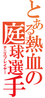 とある熱血の庭球選手（テニスプレイヤー）