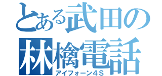 とある武田の林檎電話（アイフォーン４Ｓ）