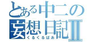 とある中二の妄想日記Ⅱ（くるくるぱあ）