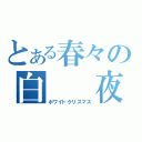 とある春々の白　　夜（ホワイトクリスマス）