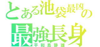 とある池袋最凶の最強長身（平和島静雄）