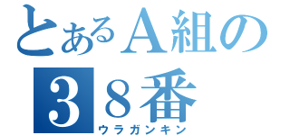 とあるＡ組の３８番（ウラガンキン）