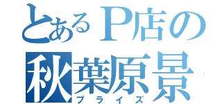 とあるＰ店の秋葉原景品（プライズ）