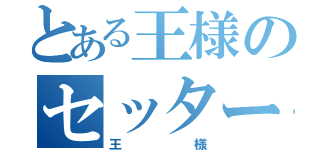 とある王様のセッター（王様）