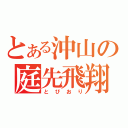 とある沖山の庭先飛翔（とびおり）