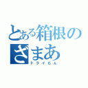 とある箱根のざまあ（ドライもん）