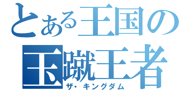 とある王国の玉蹴王者（ザ・キングダム）