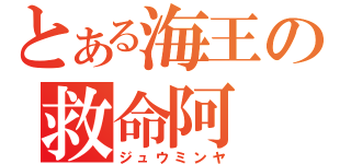 とある海王の救命阿（ジュウミンヤ）