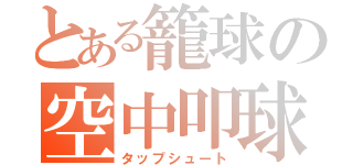 とある籠球の空中叩球（タップシュート）