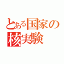 とある国家の核実験（）