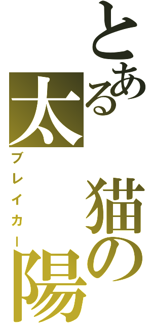 とある　猫の太　　陽（ブレイカー）