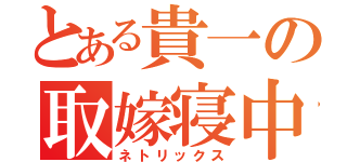 とある貴一の取嫁寝中（ネトリックス）