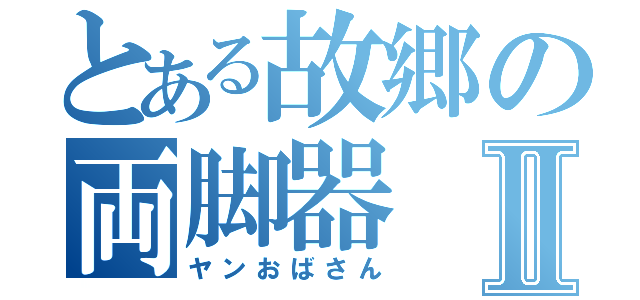 とある故郷の両脚器Ⅱ（ヤンおばさん）