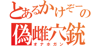 とあるかけぞーの偽雌穴銃（オナホガン）