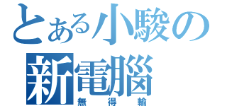 とある小駿の新電腦（無得輸）