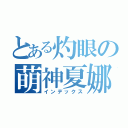 とある灼眼の萌神夏娜（インデックス）