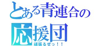 とある青連合の応援団（頑張るぜっ！！）