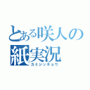 とある咲人の紙実況（カミジッキョウ）