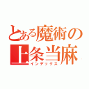 とある魔術の上条当麻（インデックス）