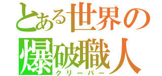 とある世界の爆破職人（クリーパー）