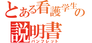 とある看護学生の説明書（パンフレット）