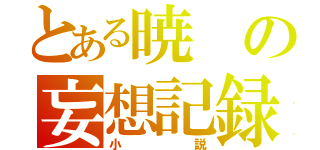 とある暁の妄想記録（小説）