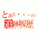 とある・・・の追跡履歴（ストーキング）