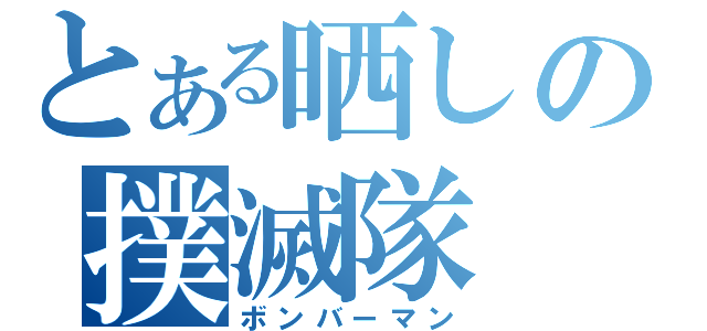 とある晒しの撲滅隊（ボンバーマン）