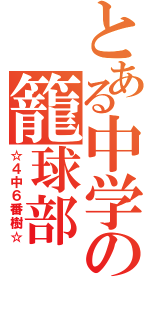 とある中学の籠球部（☆４中６番樹☆）