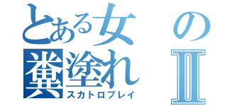 とある女の糞塗れⅡ（スカトロプレイ）