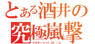 とある酒井の究極嵐撃（アルティメットストーム）