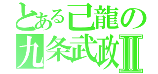 とある己龍の九条武政Ⅱ（）