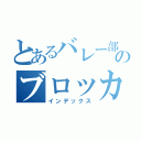 とあるバレー部のブロッカー（インデックス）