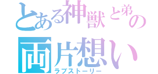 とある神獣と弟子の両片想い（ラブストーリー）