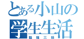 とある小山の学生生活（勉強三昧）