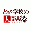 とある学校の人間楽器禁書目録（インデックス）