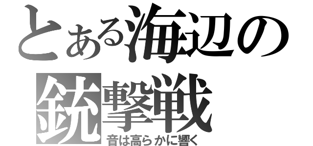 とある海辺の銃撃戦（音は高らかに響く）