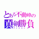 とある不動峰の真剣勝負（パッション）