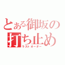 とある御坂の打ち止め（ラストオーダー）