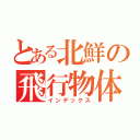 とある北鮮の飛行物体（インデックス）