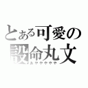 とある可愛の設命丸文（あややややや）