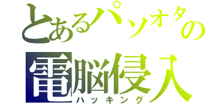 とあるパソオタの電脳侵入（ハッキング）