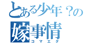 とある少年？の嫁事情（コマエダ）