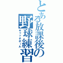 とある放課後の野球練習（キャッチボール）