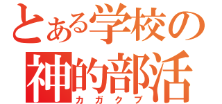 とある学校の神的部活（カガクブ）