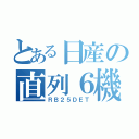 とある日産の直列６機（ＲＢ２５ＤＥＴ）