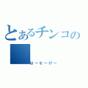 とあるチンコの（は～な～げ～）