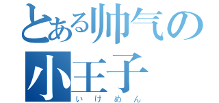 とある帅气の小王子（いけめん）