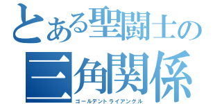 とある聖闘士の三角関係（ゴールデントライアングル）